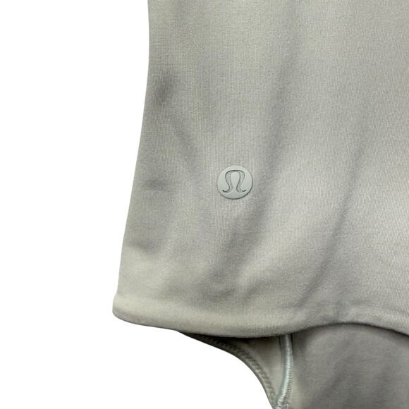 Lululemon Wundermost Ultra-Soft Nulu Square-Neck Long-Sleeve Bodysuit Cream L - Picture 6 of 9
